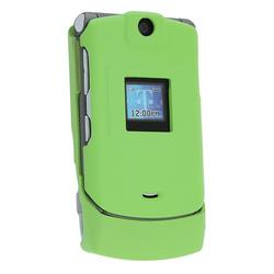 Eforcity Clip-On Rubber Case for Motorola RAZR V3 / V3c / V3m, Lime Green by Eforcity