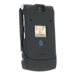 Eforcity Clip-On Rubber Case for Motorola RAZR V3e / V3i / V3r / V3t, Black by Eforcity