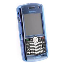 Eforcity Clip-on Crystal Case for Blackberry Pearl 8100, Clear Blue