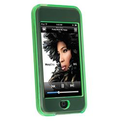 Eforcity Clip-on Crystal Case w/ Belt Clip & Lanyard for iPod Touch, Green by Eforcity