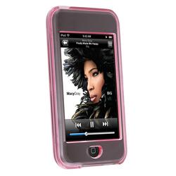 Eforcity Clip-on Crystal Case w/ Belt Clip & Lanyard for iPod Touch, Pink by Eforcity