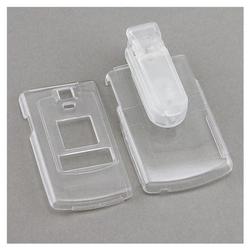 Eforcity Clip-on Crystal Case w/ Belt Clip for Samsung U740, Clear