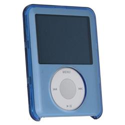 Eforcity Clip-on Crystal Case w/ Lanyard for iPod Gen3 Nano, Clear Blue