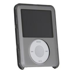 Eforcity Clip-on Crystal Case w/ Lanyard for iPod Gen3 Nano, Clear Smoke