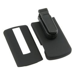 Eforcity Clip-on Rubber Case w/ Belt Clip for LG VX8700, Black