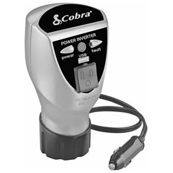 Cobra CPI 200 CH 200W DC-to-AC Power Inverter - Input Voltage:12V DC - Output Voltage:115V AC, 5V DC - 200W Modified Sine Wave