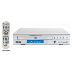 Coby Electronics DVD-614 DVD Player - DVD-R, CD-R - DVD Video, MP3, WMA Playback - 1 Disc(s) - Progressive Scan - Silver