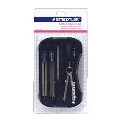 Staedtler, Inc. Compass Set In Plastic Case,With Extension Bar/Pen Part (STD55909BK)