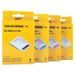 Abacus24-7 Compatible Brother LC25 Valu 4-Pak: 1 FULL SET (1 black, 1 cyan, 1 magenta, 1 yellow)