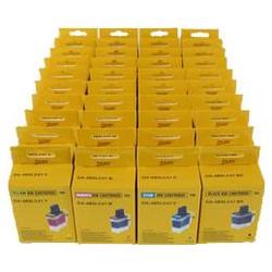 Abacus24-7 Compatible Brother LC41 Valu 40-Pak: 10 FULL SETS (10 black, 10 cyan, 10 magenta, 10 yellow)