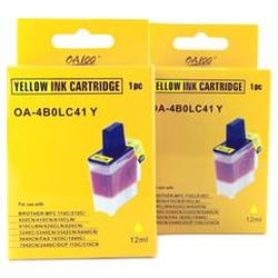 Abacus24-7 Compatible Brother LC41Y Valu 2-Pak: 2 yellow