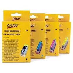 Abacus24-7 Compatible Canon BCI-3e Valu 4-Pak: 1 FULL SET (1 black, 1 cyan, 1 magenta, 1 yellow)