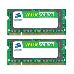 CORSAIR VALUE SELECT Corsair Value Select 4GB ( 2 X 2GB ) PC2-5300 667MHz 200-pin DDR2 SODIMM Laptop Memory Kit