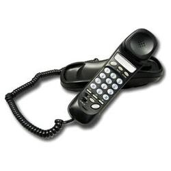 Cortelco ITT-6150-BK 615000-V0E-21M Trendline Black Slimline Corded Phone With Ringer Light