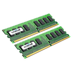 CRUCIAL TECHNOLOGY Crucial 4GB kit 240-pin DIMM DDR2 PC2-6400 Memory Module (2GB x 2)