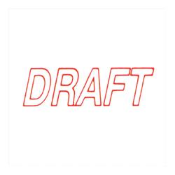 Sparco Products DRAFT Title Stamp, 1-3/4 x5/8 , Red Ink (SPR60017)