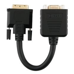 Eforcity DVI-I Males to Dual VGA Females Splitter Cable, Gold Plated by Eforcity