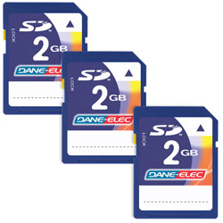 Dane Elec Dane-Elec 6GB (3 X 2 GB) SD Secure Digital Card Kit