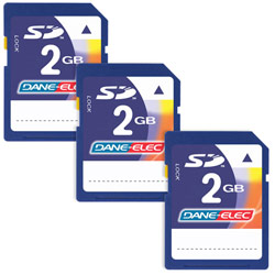 Dane Elec Dane-Elec 6GB (3 X 2 GB) SD Secure Digital Card Kit