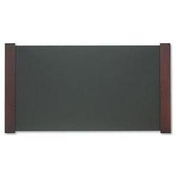 Carver Wood Products Desk Pad with Wood End Panels, Mahogany Finish, 21 x 38 (CVR02043)