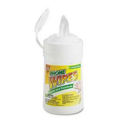 Falcon Safety Disinfecting Phone Wipes, 6 x 8, 50 Wipes per Pop Up Tub (FALDDFT)