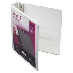 Avery-Dennison Durable Vinyl View Binder, 1 1/2 Capacity, White (AVE17022)