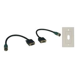 Tripp Lite EASY PULL TYPE-A VGA CONNECTOR KIT W/ AUDIO AND WALLPLATE (EZA-VGAX-2)