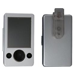 Eforcity EFORCITY Premium Aluminum Case w/Belt Clip for Microsoft Zune, Silver