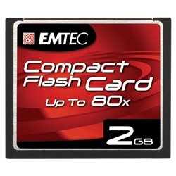 EMTEC EKMCF2GBMLC 80X High-Speed Compact Flash Card (2 GB)
