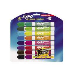 Faber Castell/Sanford Ink Company EXPO Low Odor Dry Erase Markers, 16 Color Sets (SAN81045)