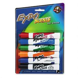 Faber Castell/Sanford Ink Company EXPO® Scents Dry Erase Markers, Chisel Tip Six Color Set (SAN83516)