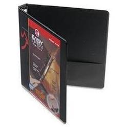 Cardinal Brands Inc. EasyOpen® ClearVue™ Locking Round Ring Binder, 1 Capacity, Black (CRD11101)