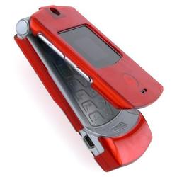 Eforcity Clear Red Crystal Case for Motorola Razr V3 / V3c / V3m