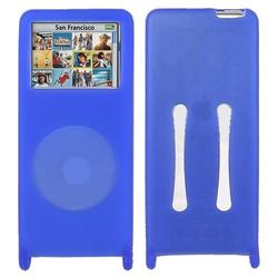 Eforcity Dark Blue Silicone Skin Case for iPod Nano w/ Strap