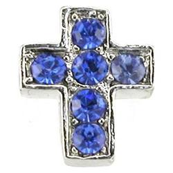 Eforcity Sapphire Blue Cross Antenna Ring Accessory
