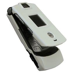 Eforcity White Clip-on Case for Motorola Razr V3 / V3c / V3m