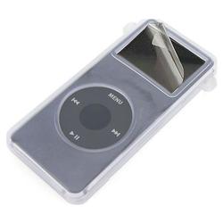 Eforcity White Skin Case w/ Double Ear for iPod nano