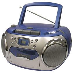 Emerson PD6548BL Portable CD Boombox with AM/FM and Cassette