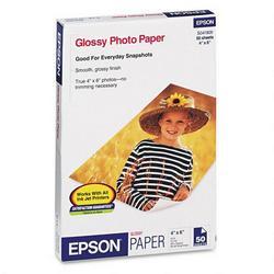 Epson America Epson Glossy Photo Paper Borderless - 4 x 6 - 196g/m - Glossy - 50 x Sheet (S041809)