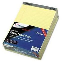 Ampad/Divi Of American Pd & Ppr Evidence® Canary Legal Ruled Pads, 8 1/2 x 11 3/4, 50 Sheets/Pad, Dozen (AMP20420)
