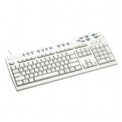 Fellowes Manufacturing Fellowes Basic 104 Key Keyboard - PS/2 - 104 Keys - Platinum