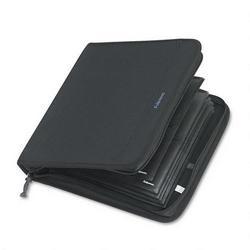 Fellowes Manufacturing Fellowes CD Case - Book Fold - Nylon - Black - 128 CD/DVD