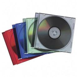 Fellowes Manufacturing Fellowes CD Case - Book Fold - Plastic - Red, Black, Blue, Yellow, Green - 50 CD/DVD (98319)
