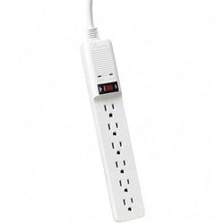 Fellowes Manufacturing Fellowes Surge Protector 6-Outlets, 230 Joules - Receptacles: 6 x NEMA 5-15R (99012)