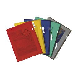 Sparco Products File Folder/Transparent, 5-Tab, 11 x8-1/2 , 5/Pack, Assorted (SPR00609)
