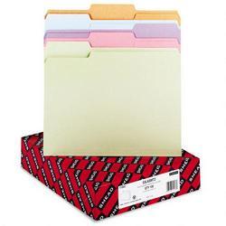 Smead Manufacturing Co. File Folders, Single Ply Top, 1/3 Cut, Assorted Colors, Letter, 100/Box (SMD11953)