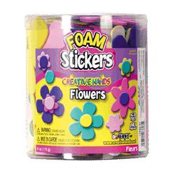 Fibre-Craft Materials Corp Flower Foam Stickers, 3-D, 6oz Bucket (FCM1733201)