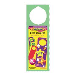 Fibre-Craft Materials Corp Foam Door Hangers,Personalize or Decorate,Acid Free,4/Pack (FCM4658259)