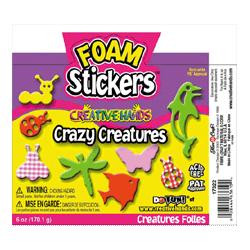 Fibre-Craft Materials Corp Foam Stickers, Creatures, 6oz Bucket (FCM17322)