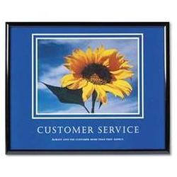 Advantus Corporation Framed Customer Service Motivational Print, 30w x 24h, Black Frame (AVT78027)